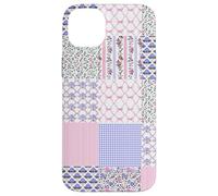 Coquette Floral Patchwork Quilt Fancy Toile de Jouy Carcasa para iPhone 14 Plus