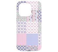 Coquette Floral Patchwork Quilt Fancy Toile de Jouy Carcasa para iPhone 15 Pro