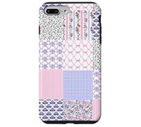 Coquette Floral Patchwork Quilt Fancy Toile de Jouy Carcasa para iPhone 7 Plus/8 Plus