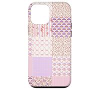Coquette Floral Patchwork Quilt Pink Aesthetic Vintage Carcasa para iPhone 12 mini