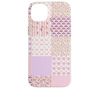 Coquette Floral Patchwork Quilt Pink Aesthetic Vintage Carcasa para iPhone 14 Plus