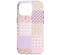 Coquette Floral Patchwork Quilt Pink Aesthetic Vintage Carcasa para iPhone 16 Pro