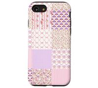 Coquette Floral Patchwork Quilt Pink Aesthetic Vintage Carcasa para iPhone SE (2020) / 7 / 8