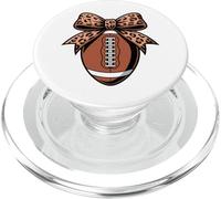 Coquette Football Cute Football Mom Game Day PopSockets PopGrip para MagSafe