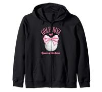 Coquette Golf Diva Funny Queen of the Green Golfing Sudadera con Capucha