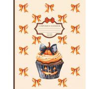 Coquette Halloween: Baked in Bows: 120 Pages | 7.5 x 9.25 inches | Wide Ruled | Cute Spooky Stationery