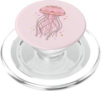 Coquette Jellyfish Pink Bow Pearls Soft Girl Aesthetic PopSockets PopGrip para MagSafe