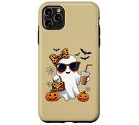 Coquette Leopard Ghost Girl Café Halloween Bougie Woman Carcasa para iPhone 11 Pro MAX