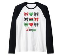 Coquette Libia Bandera Niñas Libias Camiseta Manga Raglan