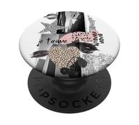 Coquette New York Collage Leopard Kiss Cherry PopSockets PopGrip Adhesivo