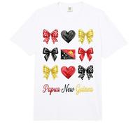 Coquette Papúa Nueva Guinea Bandera Papúa Nueva Guinea Chicas Comfort Colors Adult Heavyweight T-Shirt