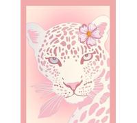 Coquette Pink Aesthetic Leopard Journal Notebook - Cute Feminine Lined Notebook for Girls & Teens | 8.5” x 11” Matte Soft Cover, 120 Ruled Pages | ... Writing Journal for School, Notes & Daily Use