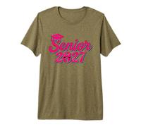 Coquette Pink Bow Senior 2027 Class of Graduation Camiseta Premium