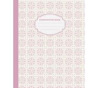 Coquette Pink Pattern Composition Notebook: Aesthetic College Ruled journal with 110 Pages Cute Pink Design 75 x 925 Inches for School and Writing for Women Girls and Teens