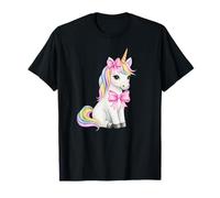 Coquette Rainbow Unicorn Magical Birthday Party Outfit Camiseta
