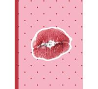 Coquette Red Kiss Aesthetic “Short n’ Sweet” Journal Notebook - 120 Ruled Pages, Large 8.5” x 11” Writing Notebook with Matte Soft Cover - Cute ... Diary for Notes, School & Creative Writing