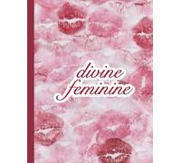 Coquette Red Kisses Aesthetic “Divine Feminine” Journal Notebook - Cute Feminine Lined Notebook for Women, Girls & Teens | 8.5” x 11” Matte Soft ... Pages | Empowering Coquette Writing Journal