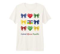 Coquette República Centroafricana Bandera Niñas Camiseta Premium