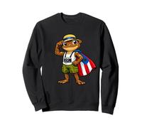 Coqui Frog Puerto Rico Puerto Rican Flag Taino Boricua Sudadera
