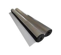 Coquilla Aislante de Papel de Aluminio Autoadhesivo Aislamiento de Tuberías Espesor 15.0 mm Longitud 95.0 cm Alta Elasticidad para Calefacción Sanitario(1.89 in(48.0 mm))