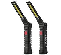 Coquimbo Luz de trabajo de regalo para hombres, él, papá, marido, linterna LED, lámpara de inspección recargable, luz mecánica, luz de emergencia, accesorios para barbacoa, rotación de 360° con base