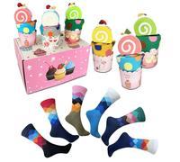 Coquitobeauty Calcetines Divertidos Regalo Original, Cupcakes para Tus pies dulcemente Irresistible Que hará reír y Caminar con Estilo. Convierte Tus Pasos en una Fiesta Sabrosa con Este Pack de 6