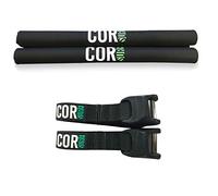 Cor Surf Almohadillas para Portaequipajes y Correas de Silicona Antiarañazos para Tabla de Remo, Tabla de Surf, Sup, Canoa y Esquí | Almohadilla para Portaequipajes de 71cm Correa de 10 pies