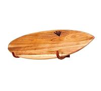COR Surf - Soporte de pared para tablas largas y cortas de surf, para interiores y exteriores, Madera natural