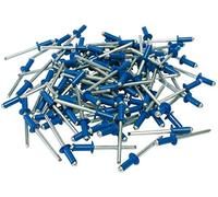 Cora 000116015 Kit de 100 remaches de fijación para matrícula, azul