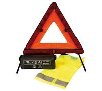 Cora 000126908 - Kit de Seguridad de Coche con triángulo de señalización y Chaleco
