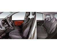 CORA 000129149 - Juego Completo de Fundas de Asiento Personalizadas para Fiat Panda 12 > 5 plazas, Color Gris