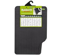 Cora 000134003 Rubberfit Fit de 3 Auto de felpudos Delantero, 1 par, Color Negro