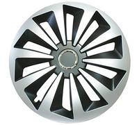 CORA 41844 Juego de 4 tapacubos universales Alulook Fox Mix de 14 Pulgadas, Juego de 4