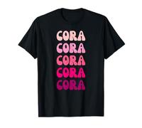 Cora Retro Stack Design Camiseta