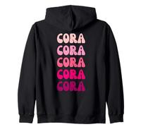 Cora Retro Stack Design Sudadera con Capucha