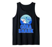 Cora Shark Family Reunion Squad Primer Apellido Camiseta sin Mangas