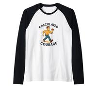 Coraje Calculado Coraje Poker Estrategia Runner Camiseta Manga Raglan