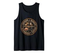 Coraje Sabiduría Templanza Justicia Camiseta sin Mangas