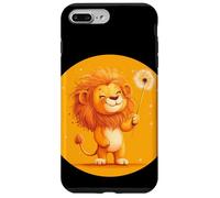 Coraje y deseos con esta obra de arte de león y diente de león Carcasa para iPhone 7 Plus/8 Plus