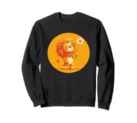 Coraje y deseos con esta obra de arte de león y diente de león Sudadera