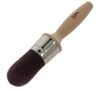 Coral 33733 Aspire - Pincel redondo de 40 mm, perfil convexo firme profesional para un corte rápido y preciso, acabado ultra suave con emulsión comercial, pintura de tiza brillante, mango de madera