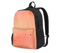 Coral acuarela tonos rosa naranja,Mochila con bolsillos, mochila informal para el día a día, resistente al agua, ideal para la escuela, viajes