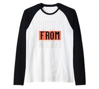 Coral Built from Nothing Coral Color Graphic Camiseta Manga Raglan
