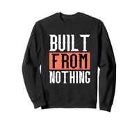 Coral Built from Nothing Coral Color Graphic Sudadera