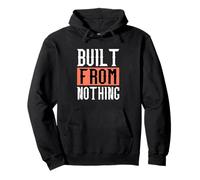 Coral Built from Nothing Coral Color Graphic Sudadera con Capucha
