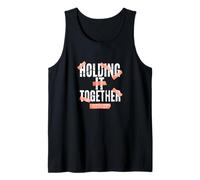 Coral Color Barely Holding it Together Coral Graphic Camiseta sin Mangas