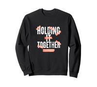 Coral Color Barely Holding it Together Coral Graphic Sudadera