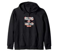 Coral Color Barely Holding it Together Coral Graphic Sudadera con Capucha