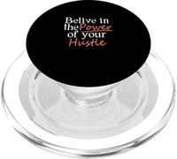 Coral Color Believe In Your Hustle Coral Graphic PopSockets PopGrip para MagSafe