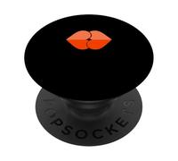 Coral Color Corazones Besos Coral Gráfico PopSockets PopGrip Adhesivo